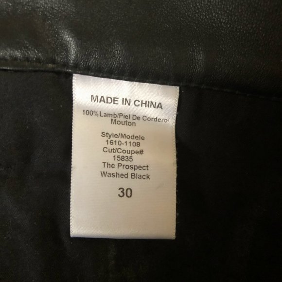 Current/Elliot Revolve black lamb leather pants - Picture 11 of 12